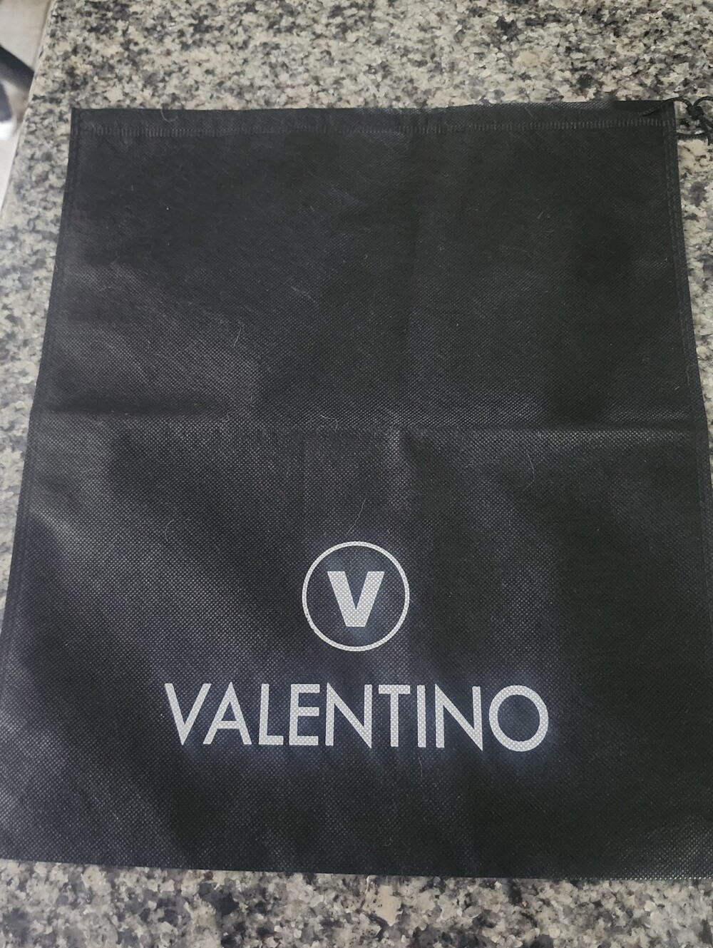 Valentino Black Dust Bag with White Logo